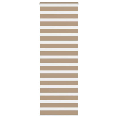 Vidaxl zebra blind 80x200 cm stofbreedte 75,9 cm polyester zandbruin