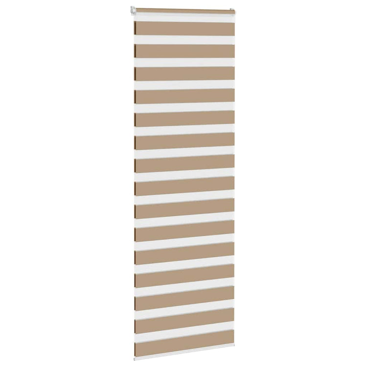 Vidaxl zebra blind 80x200 cm stofbreedte 75,9 cm polyester zandbruin