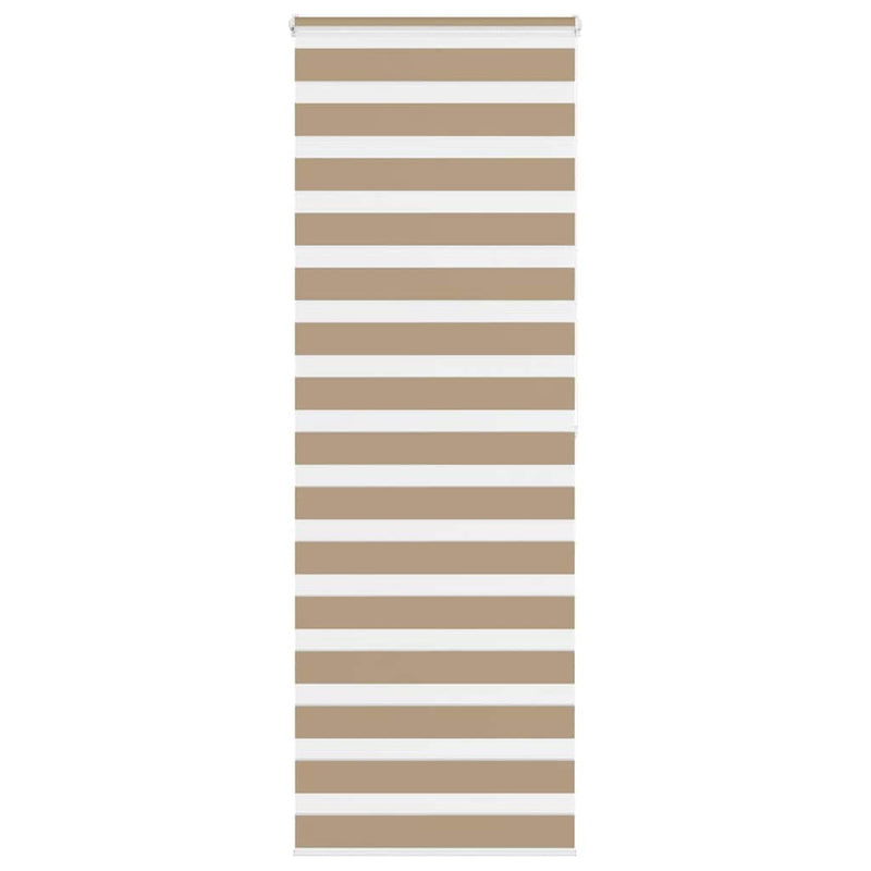 Vidaxl zebra blind 85x200 cm stofbreedte 80,9 cm polyester zandbruin