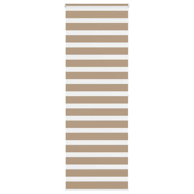 Vidaxl zebra blind 90x200 cm stofbreedte 85,9 cm polyester zandbruin