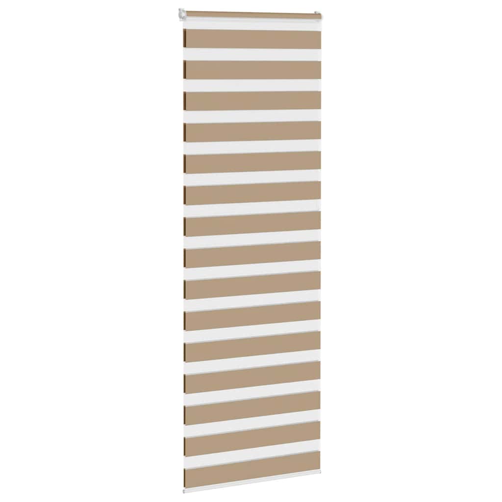 Vidaxl zebra blind 90x200 cm stofbreedte 85,9 cm polyester zandbruin