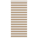 Vidaxl zebra blind 95x200 cm stofbreedte 90,9 cm polyester zandbruin - afbeelding 2