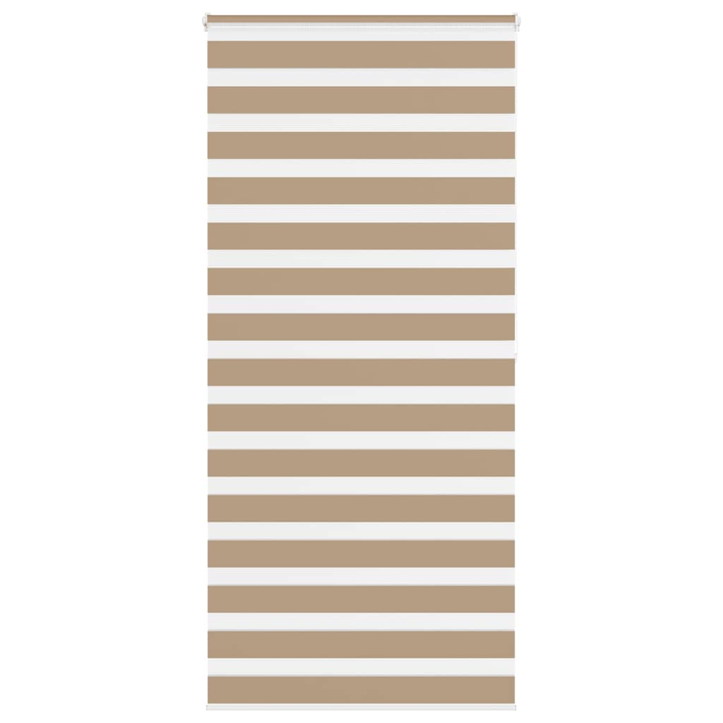 Vidaxl zebra blind 95x200 cm stofbreedte 90,9 cm polyester zandbruin
