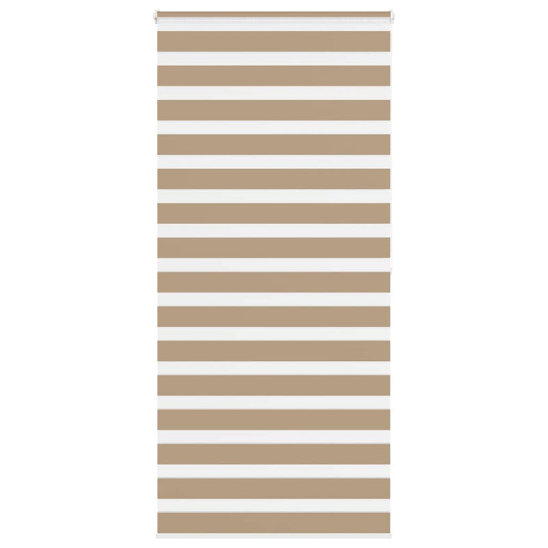 Vidaxl zebra blind 95x200 cm stofbreedte 90,9 cm polyester zandbruin