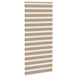 Vidaxl zebra blind 95x200 cm stofbreedte 90,9 cm polyester zandbruin - afbeelding 3