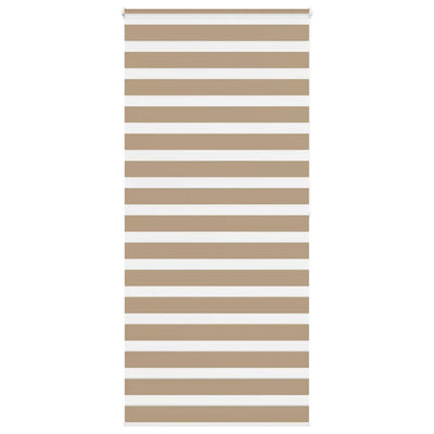 Vidaxl zebra blind 100x200 cm stofbreedte 95,9 cm polyester zandbruin