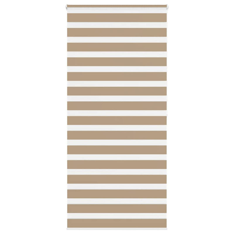 Vidaxl zebra blind 100x200 cm stofbreedte 95,9 cm polyester zandbruin