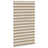 Vidaxl zebra blind 130x200 cm stofbreedte 125,9 cm polyester zandbruin
