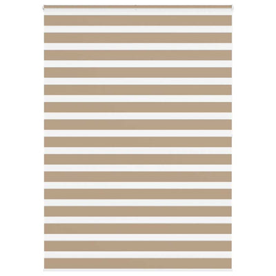Vidaxl zebra blind 155x200 cm stofbreedte 150,9 cm polyester zandbruin