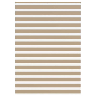 Vidaxl zebra blind 160x200 cm stofbreedte 155,9 cm polyester zandbruin
