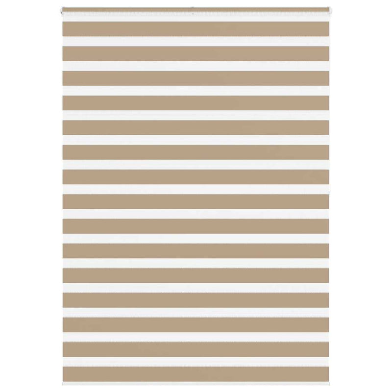 Vidaxl zebra blind 160x200 cm stofbreedte 155,9 cm polyester zandbruin