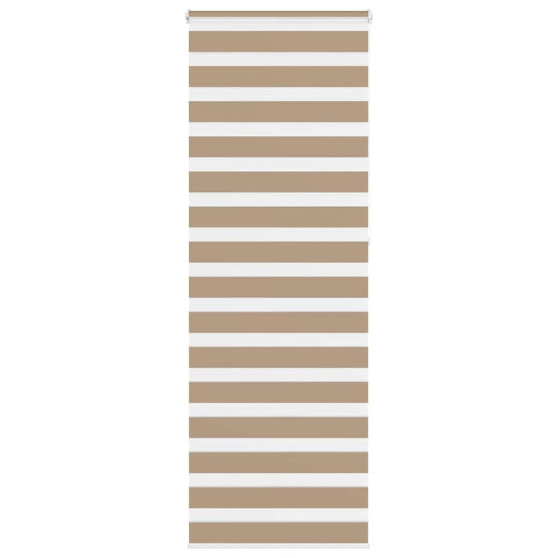 Vidaxl zebra blind 75x230 cm stofbreedte 70,9 cm polyester zandbruin