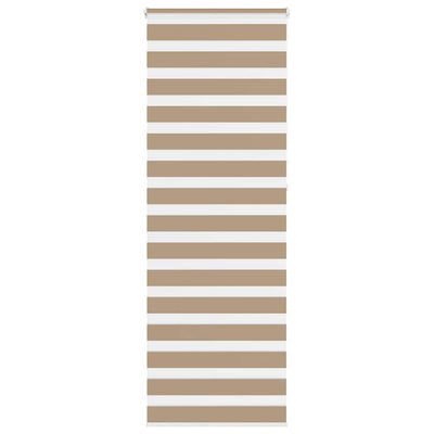 Vidaxl zebra blind 85x230 cm stofbreedte 80,9 cm polyester zandbruin