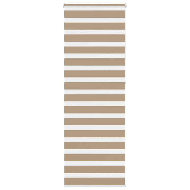 Vidaxl zebra blind 85x230 cm stofbreedte 80,9 cm polyester zandbruin
