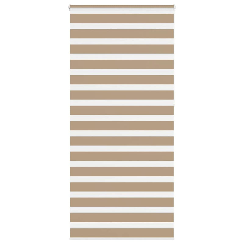 Vidaxl zebra blind 105x230 cm stofbreedte 100,9 cm polyester zandbruin