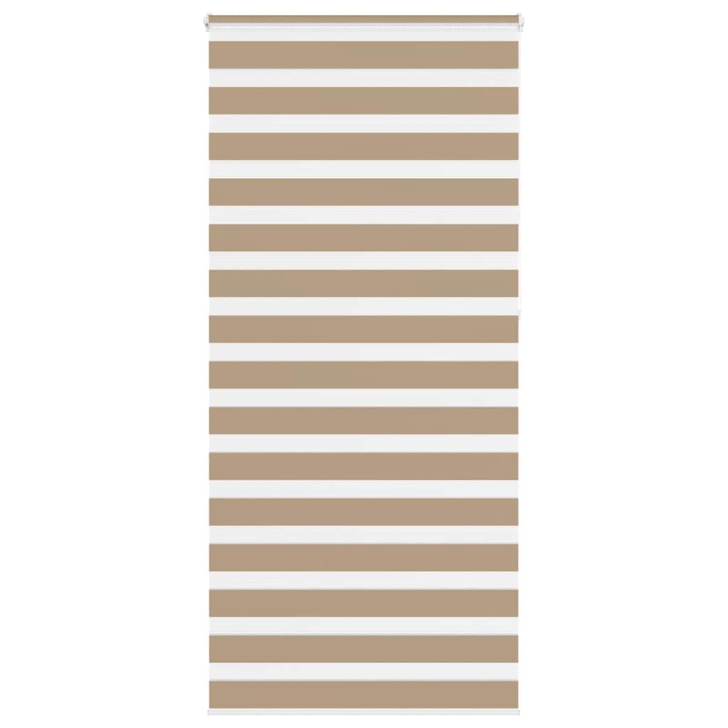 Vidaxl zebra blind 110x230 cm stofbreedte 105,9 cm polyester zandbruin