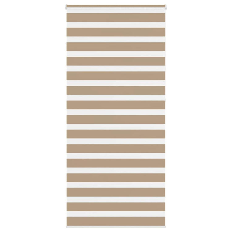 Vidaxl zebra blind 110x230 cm stofbreedte 105,9 cm polyester zandbruin