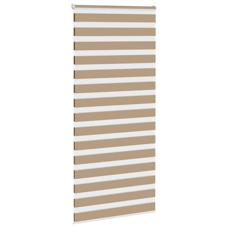 Vidaxl zebra blind 110x230 cm stofbreedte 105,9 cm polyester zandbruin