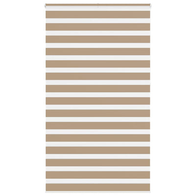 Vidaxl zebra blind 120x230 cm stofbreedte 115,9 cm polyester zandbruin