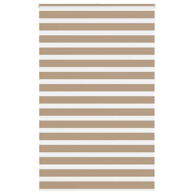 Vidaxl zebra blind 140x230 cm stofbreedte 135,9 cm polyester zandbruin