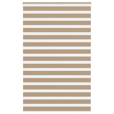 Vidaxl zebra blind 150x230 cm stofbreedte 145,9 cm polyester zandbruin