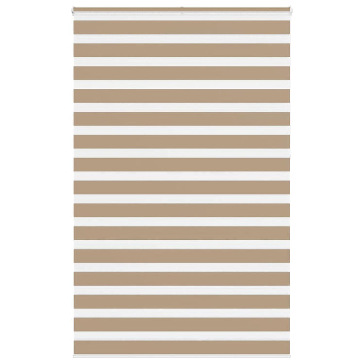 Vidaxl zebra blind 150x230 cm stofbreedte 145,9 cm polyester zandbruin