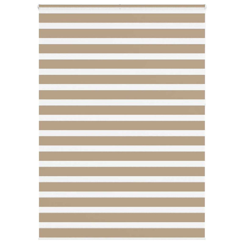 Vidaxl zebra blind 160x230 cm stofbreedte 155,9 cm polyester zandbruin