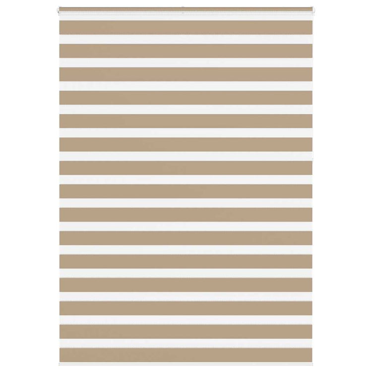 Vidaxl zebra blind 165x230 cm stofbreedte 160,9 cm polyester zandbruin