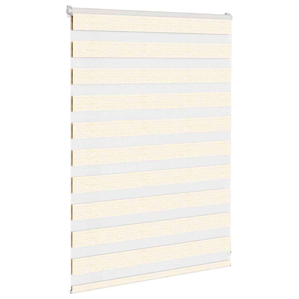 Vidaxl zebra rolgordijn 110x100 cm stofbreedte 105,9 cm marmerbeige