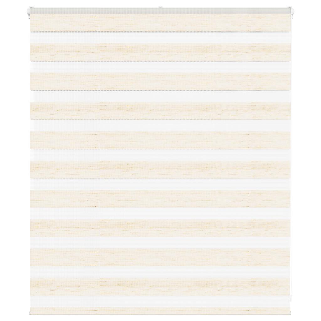 Vidaxl zebra rolgordijn 130x100 cm stofbreedte 125,9 cm marmerbeige