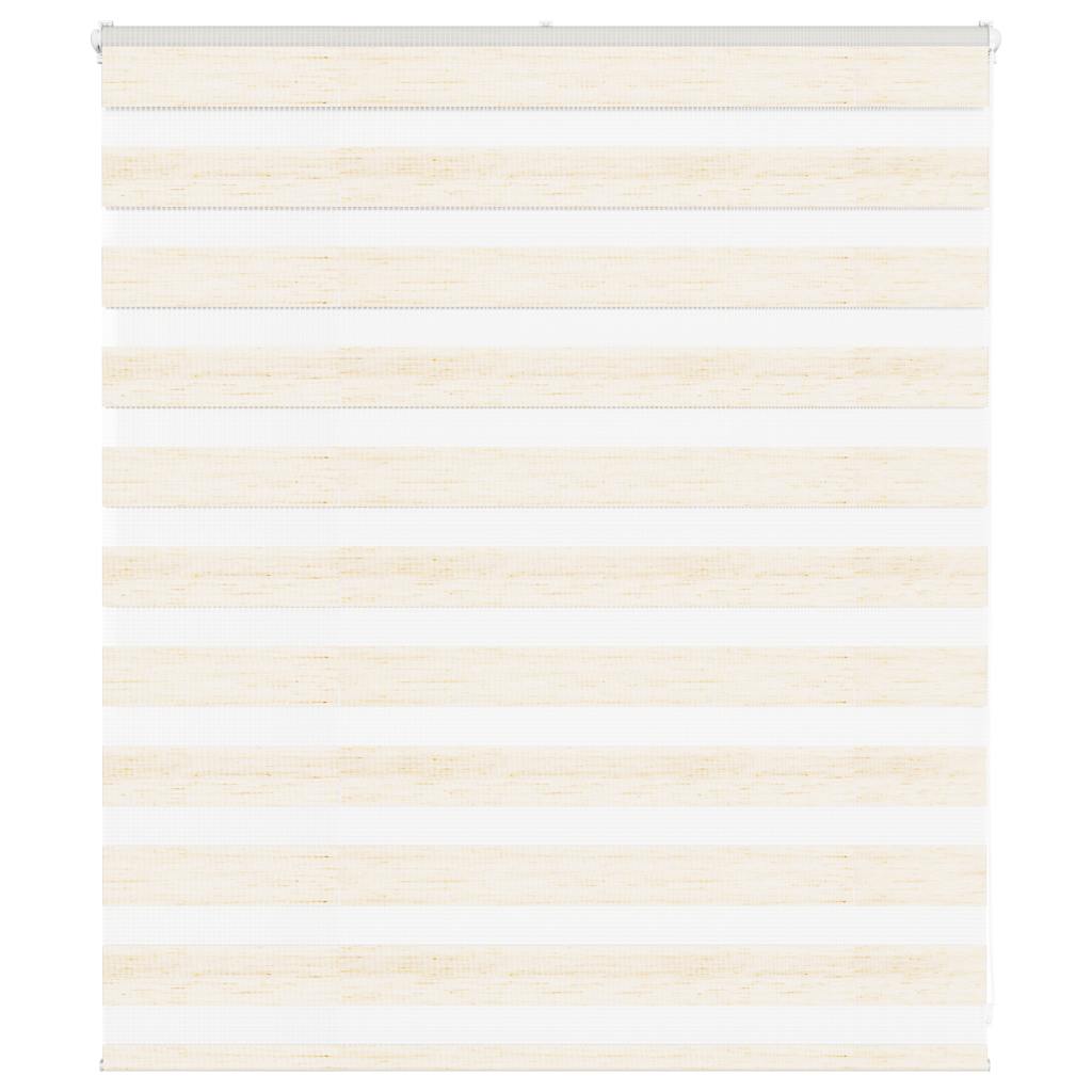 Vidaxl zebra rolgordijn 130x100 cm stofbreedte 125,9 cm marmerbeige