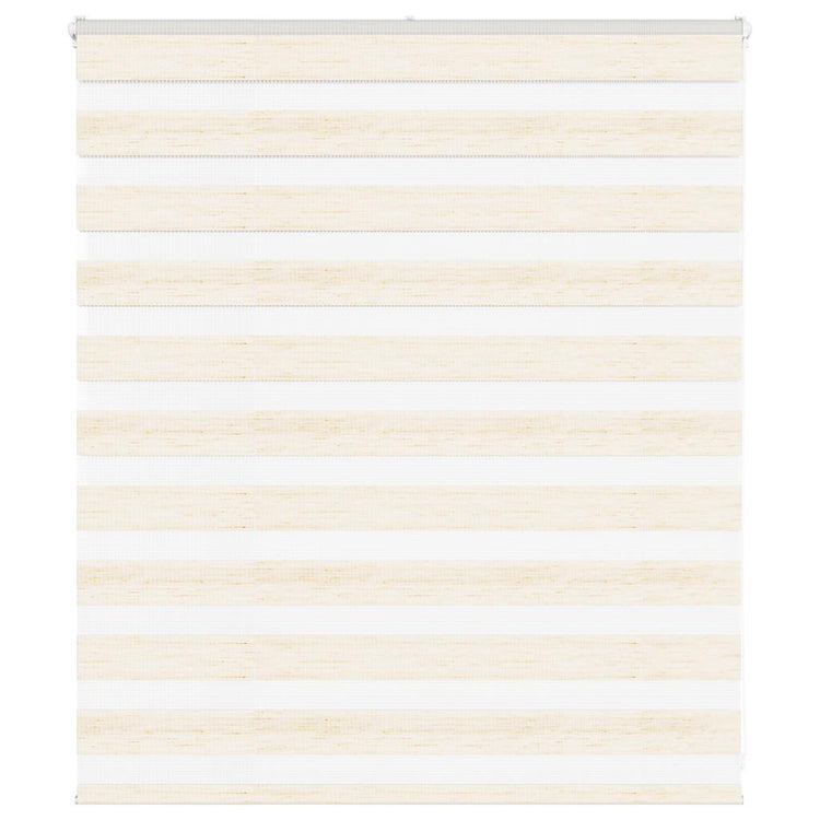 Vidaxl zebra rolgordijn 130x100 cm stofbreedte 125,9 cm marmerbeige
