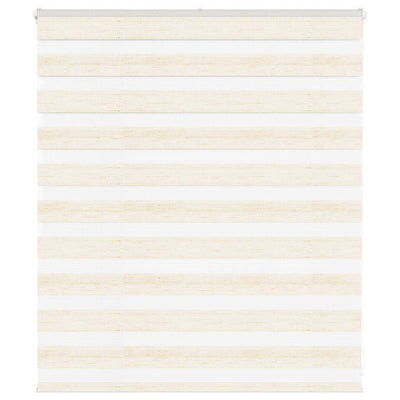 Vidaxl zebra rolgordijn 135x100 cm stofbreedte 130,9 cm marmerbeige