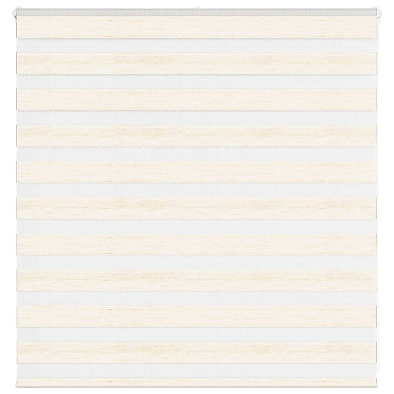 Vidaxl zebra rolgordijn 140x100 cm stofbreedte 135,9 cm marmerbeige