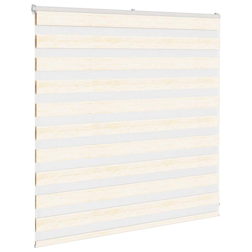 Vidaxl zebra rolgordijn 145x100 cm stofbreedte 140,9 cm marmerbeige
