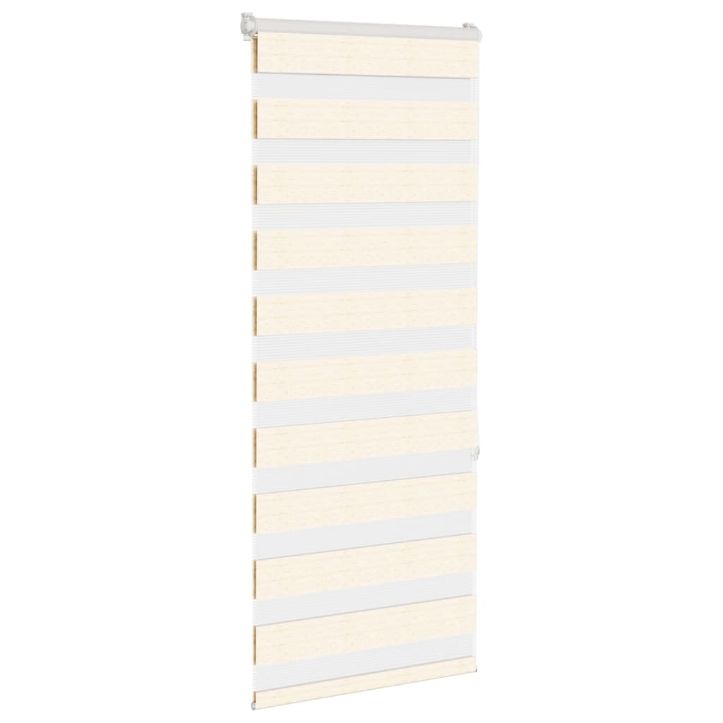 Vidaxl zebra blind 55x150 cm stofbreedte 50,9 cm polyester marmerbeige