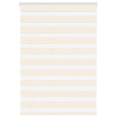 Vidaxl zebra rolgordijn 115x150 cm stofbreedte 110,9 cm marmerbeige