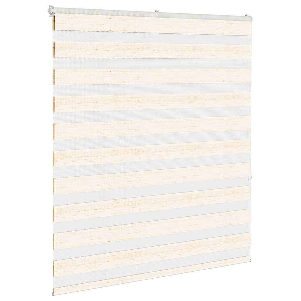 Vidaxl zebra rolgordijn 120x150 cm stofbreedte 115,9 cm marmerbeige