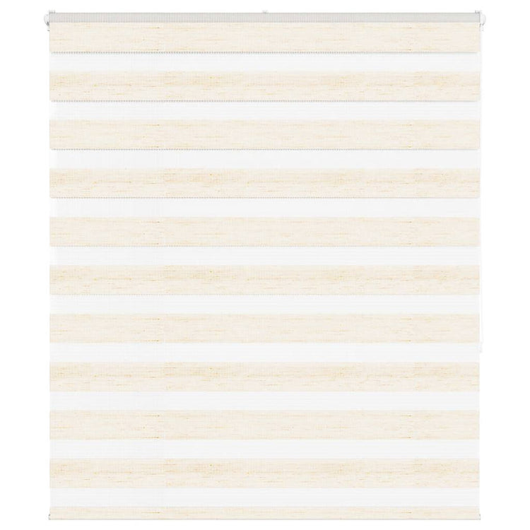 Vidaxl zebra rolgordijn 130x150 cm stofbreedte 125,9 cm marmerbeige