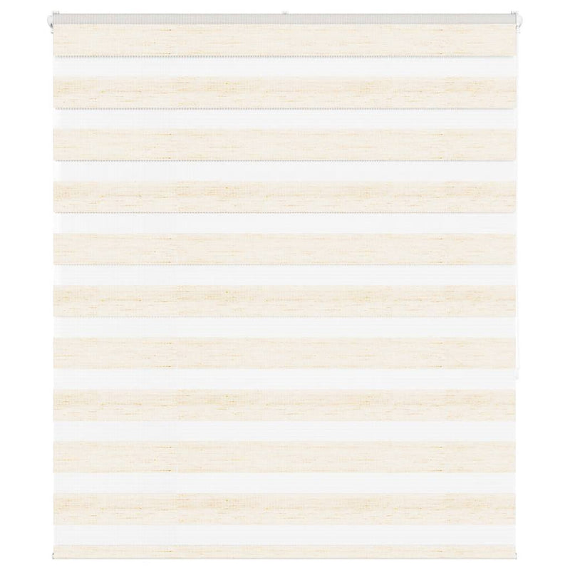 Vidaxl zebra rolgordijn 130x150 cm stofbreedte 125,9 cm marmerbeige