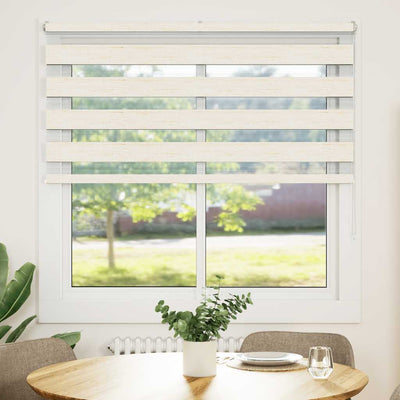 Vidaxl zebra blind 145x150cm stofbreedte 140,9cm polyester marmerbeige