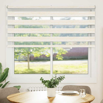 Vidaxl zebra rolgordijn 165x150 cm stofbreedte 160,9cm marmerbeige