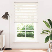 Vidaxl zebra rolgordijn 120x230 cm stofbreedte 115,9 cm marmerbeige - afbeelding 2