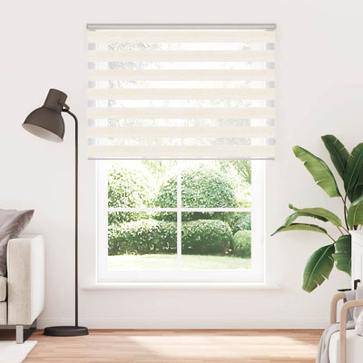 Vidaxl zebra blind marmer beige 165x230 cm stofbreedte 160,9 cm polyester