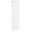 Vidaxl zebra rolgordijn 50x100 cm stofbreedte 45,9cm polyester wit