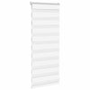 Vidaxl zebra rolgordijn 65x100 cm stofbreedte 60,9 cm polyester wit