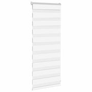 Vidaxl zebra rolgordijn 65x100 cm stofbreedte 60,9 cm polyester wit - afbeelding 3