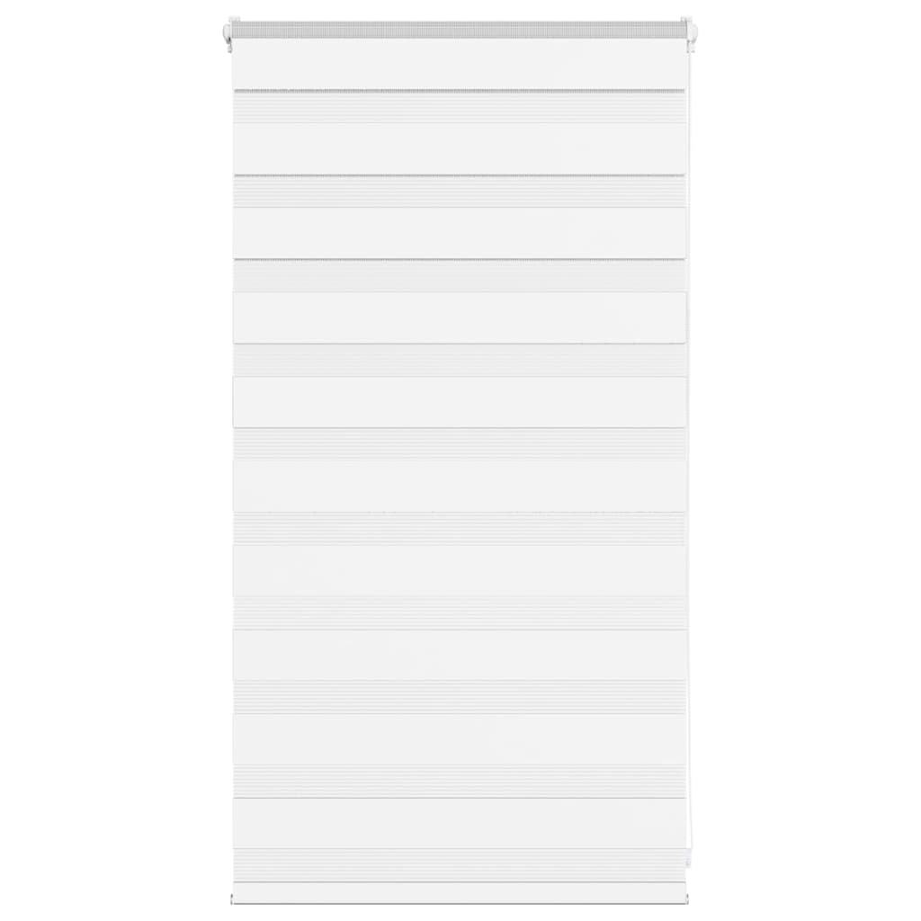 Vidaxl zebra blind 80x100 cm stofbreedte 75,9 cm polyester wit