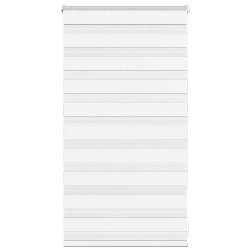 Vidaxl zebra blind 80x100 cm stofbreedte 75,9 cm polyester wit