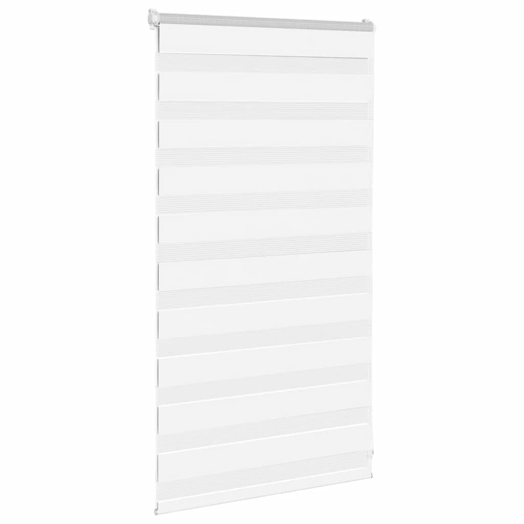 Vidaxl zebra blind 85x100 cm stofbreedte 80,9 cm polyester wit
